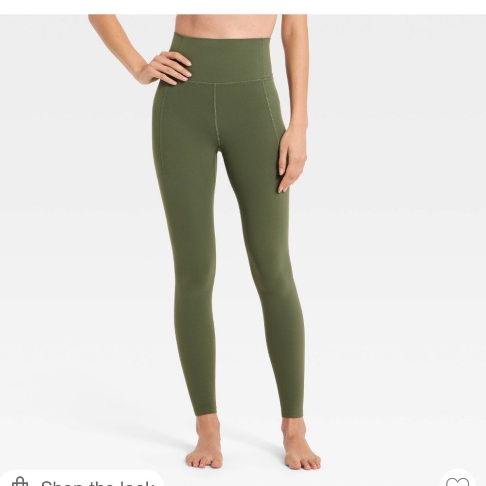 All in Motion Dark Moss Green Leggings